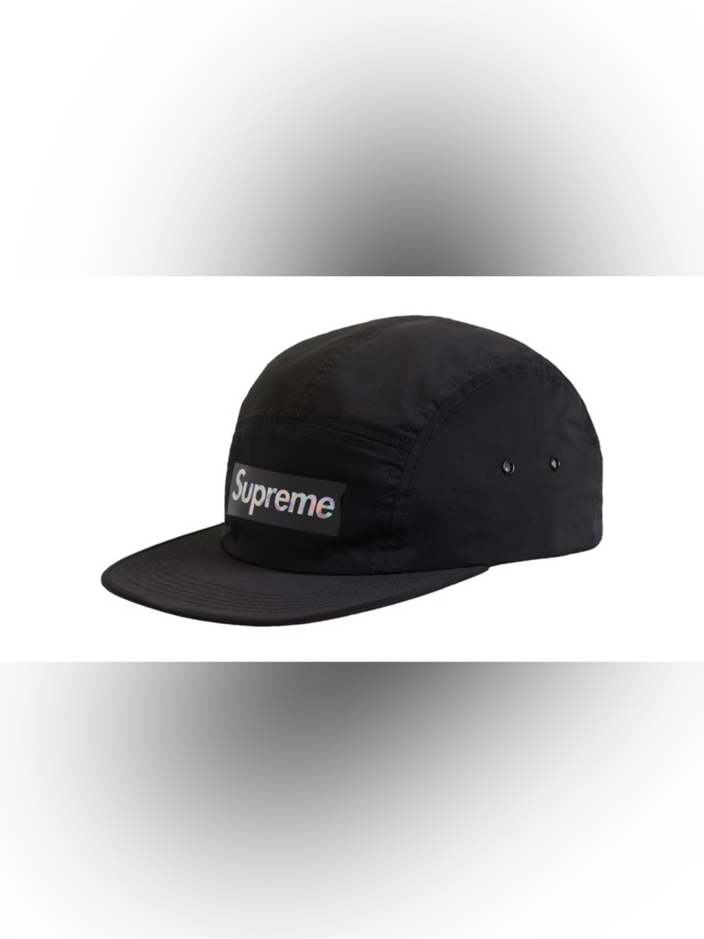 Supreme Holographic Logo Camp Cap